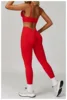 Set reggiseno gambale rosso