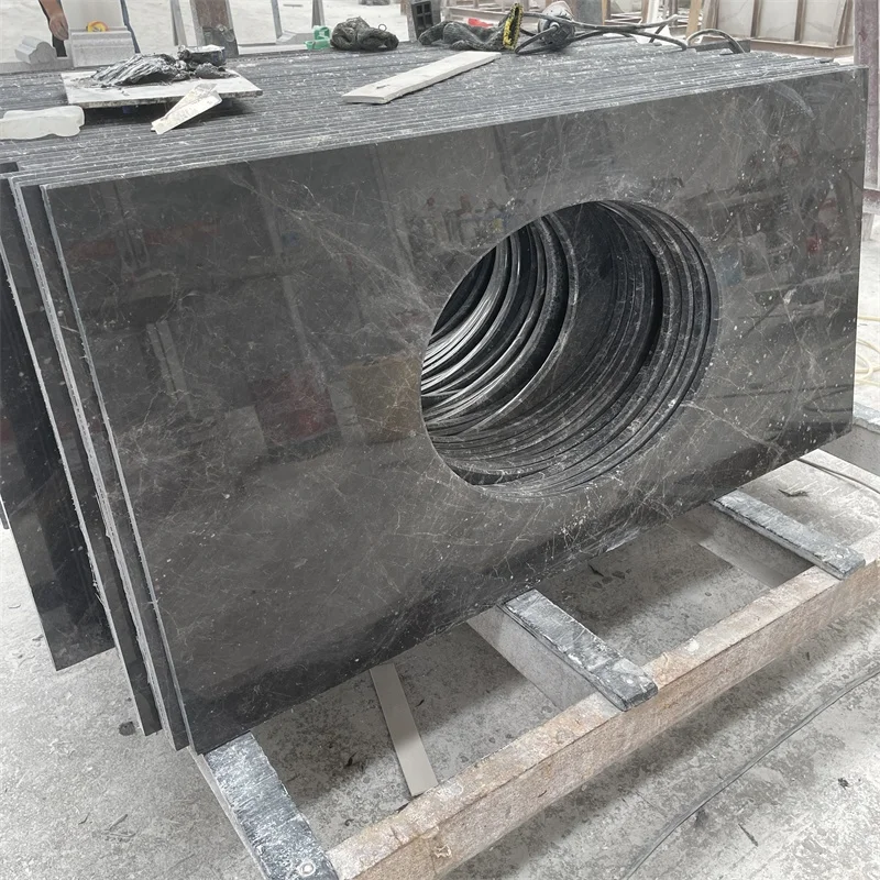 High Quality Black Marble Countertop For Home Kitchen Design Good Design Stone Vanity Top And Countertop