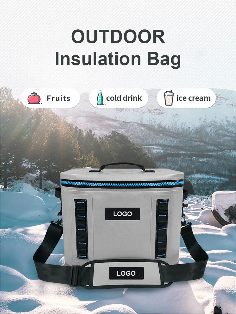 Custom Logo Waterproof Delivery Packaging Bag Large Cooler Backpack Insulated TPU Cooler Bag