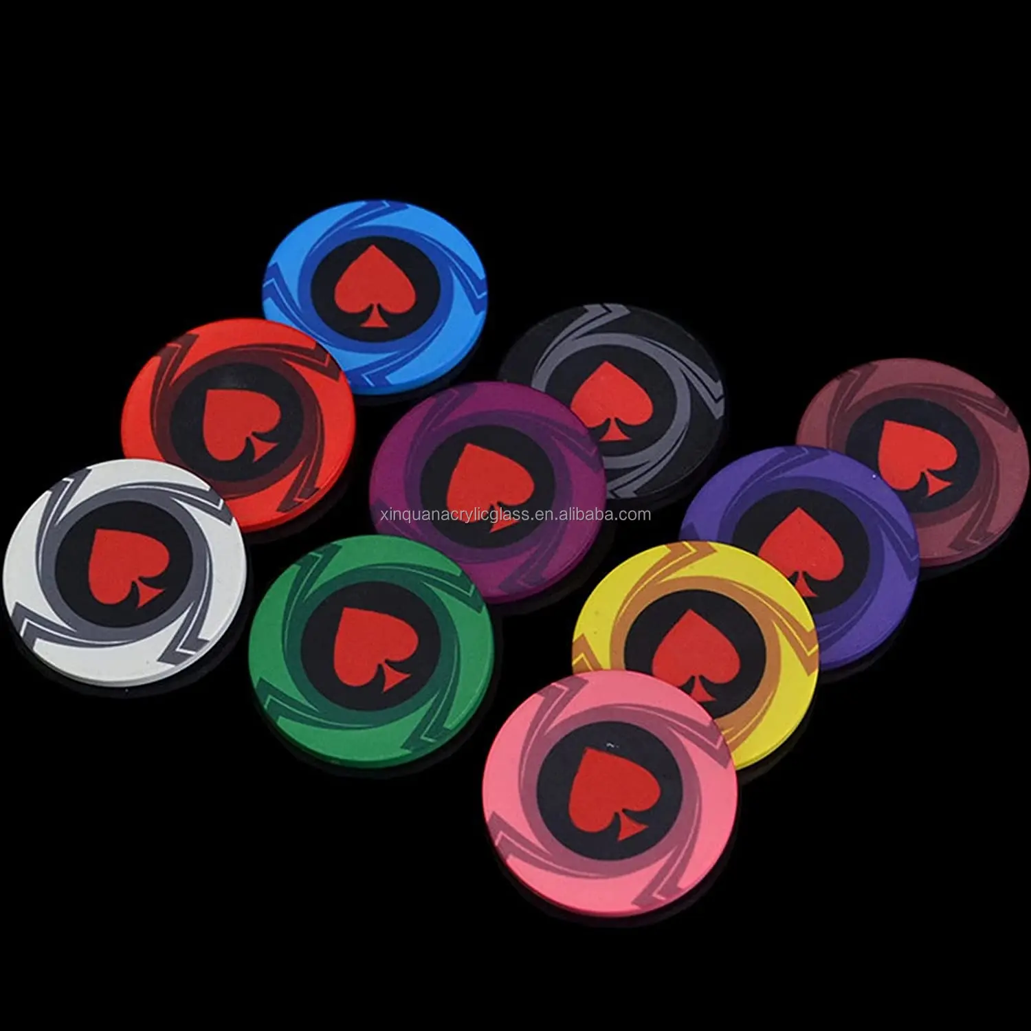 Poker Set Chips Hot Selling Style Convenient Harmless Nontoxic Custom