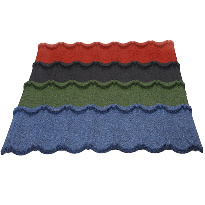 Building Roofing Materials German Technology Lightweight Insulated Colorful Stone Coated Metal Roof Tiles