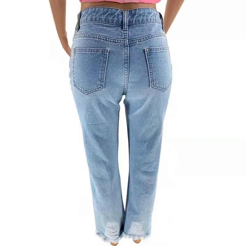 Calças jeans femininas cintura alta, nova calça jeans para