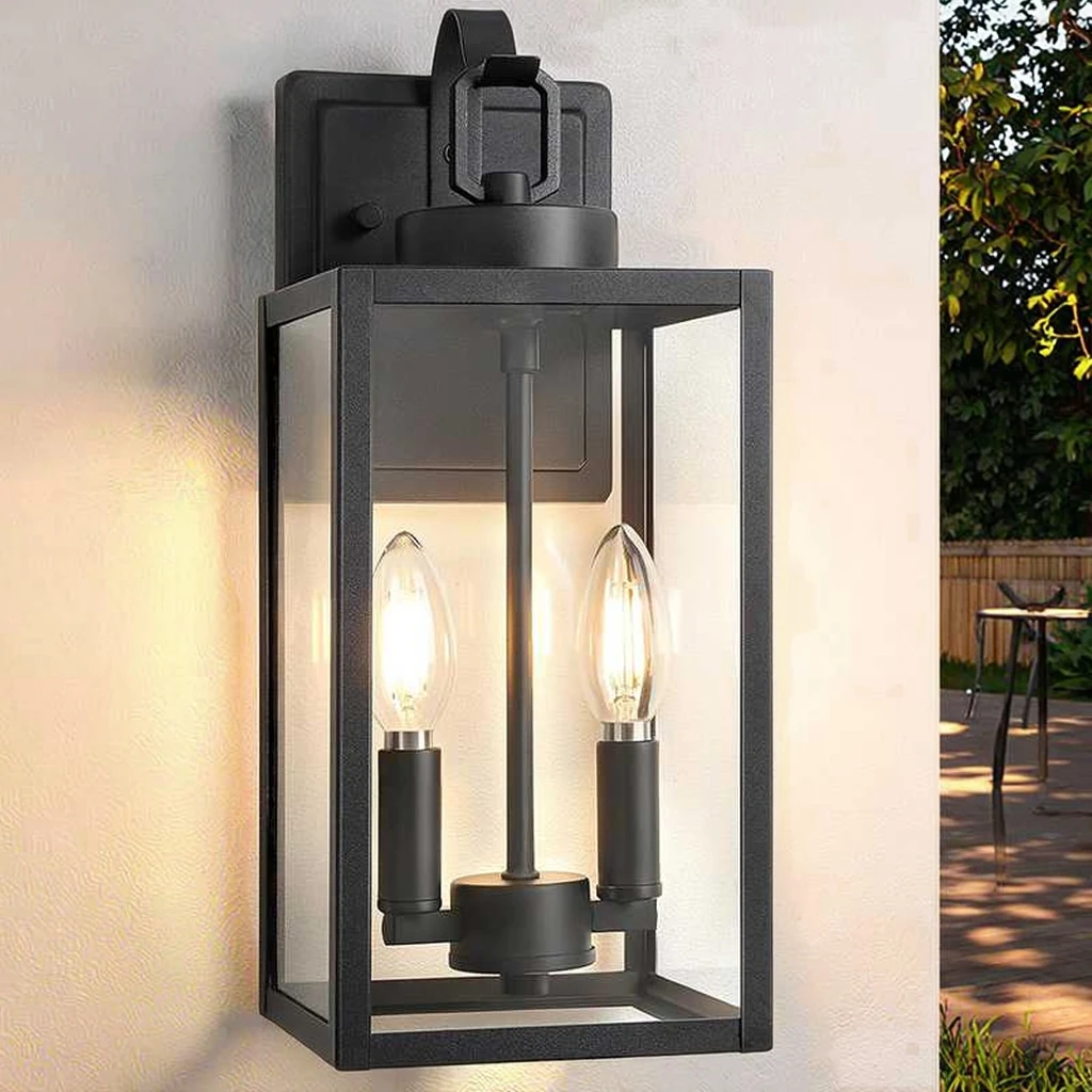 Wasserdichte Aluminium-LED-Amerikanische Retro-Industrielle Außenwandleuchte für Garten- und Balkenbeleuchtung