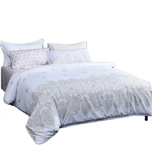 Rancho Bedding Set Printed Custom Quilt Cover Satin Bed Sheet Wholesale Duvet Cover Set for Home Hotel