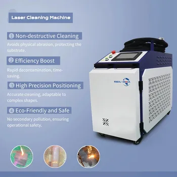 High Power 1000w 2000w 3000w watt handheld Laser Cleaning Machine For Metal Oil Paint Rust Removal stainless stone Laser Cleaner