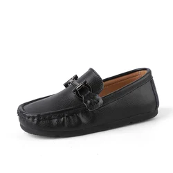 Новая изысканная мягкая кожаная обувь для мальчиков Модная трендовая формальная школьная детская