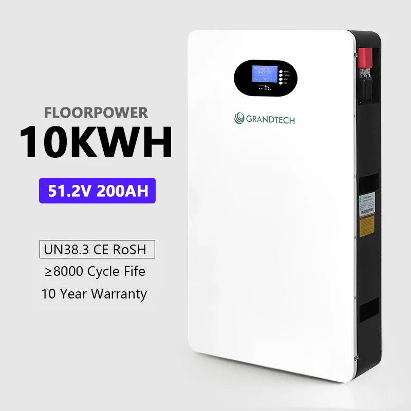 Reo Thapaidh 10kWh 20kWh 51.2V 200Ah 48V Pacáiste Bater Stórála Bater EU Stoc 10 Bliain Warranty Bater Liúnaíochta EV