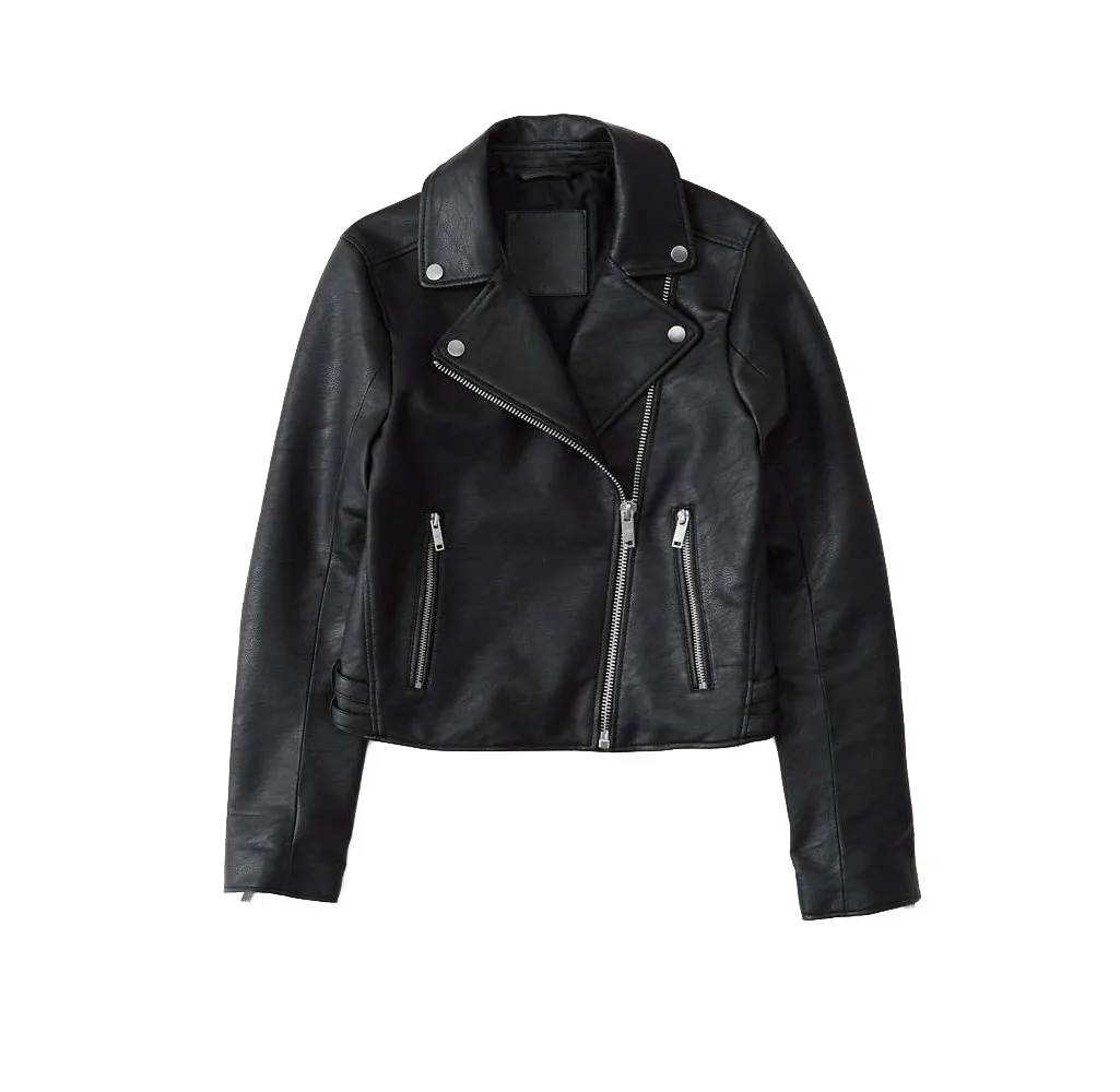 soft leather moto jacket