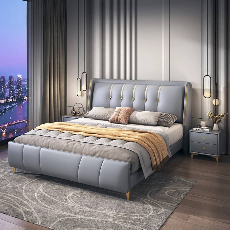 King Size Beds Upholstered Home Cama Matrimonial Bedroom Furniture