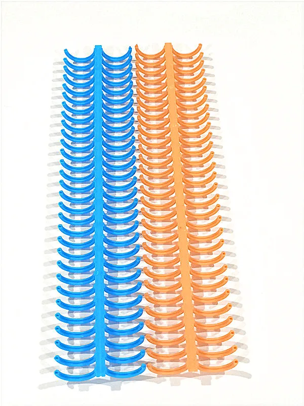 Различные цветные PP с отрывными листами пластика связывания кольца полоски