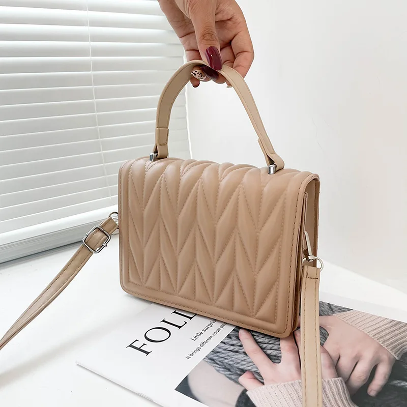 Summer Candy Color Mini Bag for Women 2023 Design Lychee Pattern Twist  Braided Handle Shoulder Bag Female Messenger Square Bag