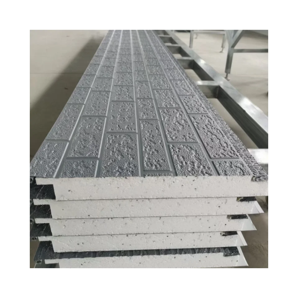 Banayad na Thermal Sandwich Panel Insulated exterior wall insulation panel EPS sandwich panel Para sa Wall Dekorasyon