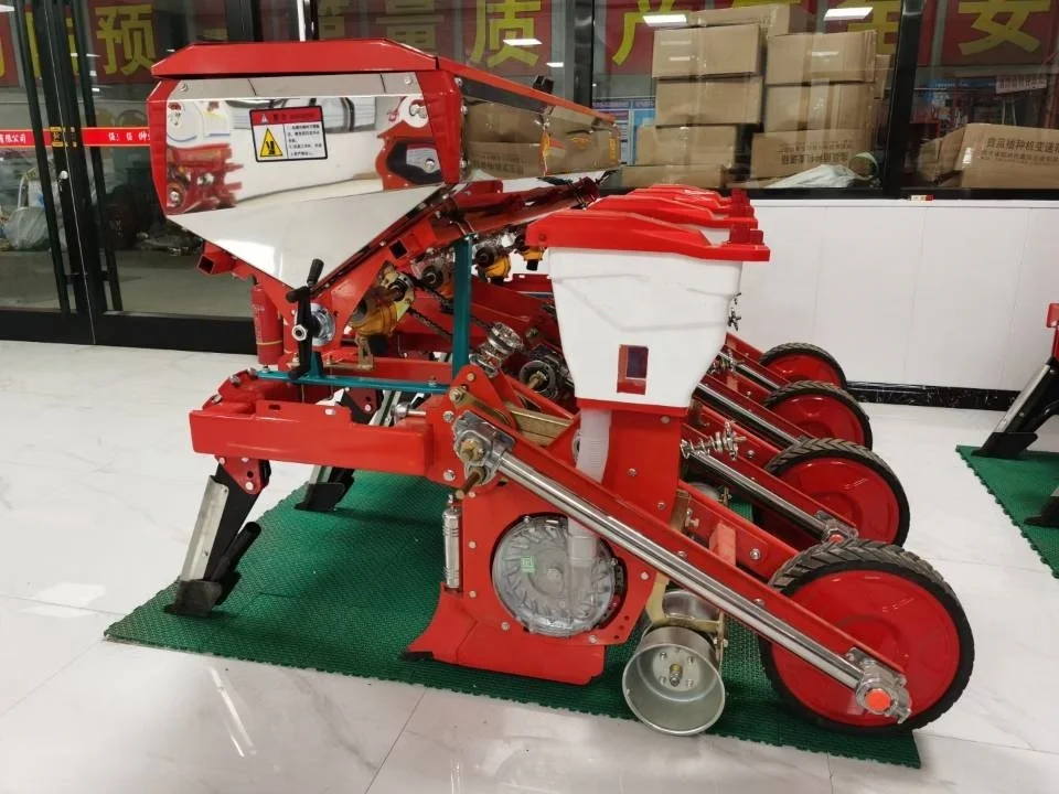 Mini 4 Row Farm Tractor Corn Sorghum Soybeans Maize Seeder Planter No Till Seed Drill for Planting & Seeding for Farm Use