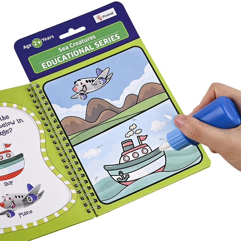 Livres De Dessin À L'eau Magique Pour Enfants, Livres De Coloriage