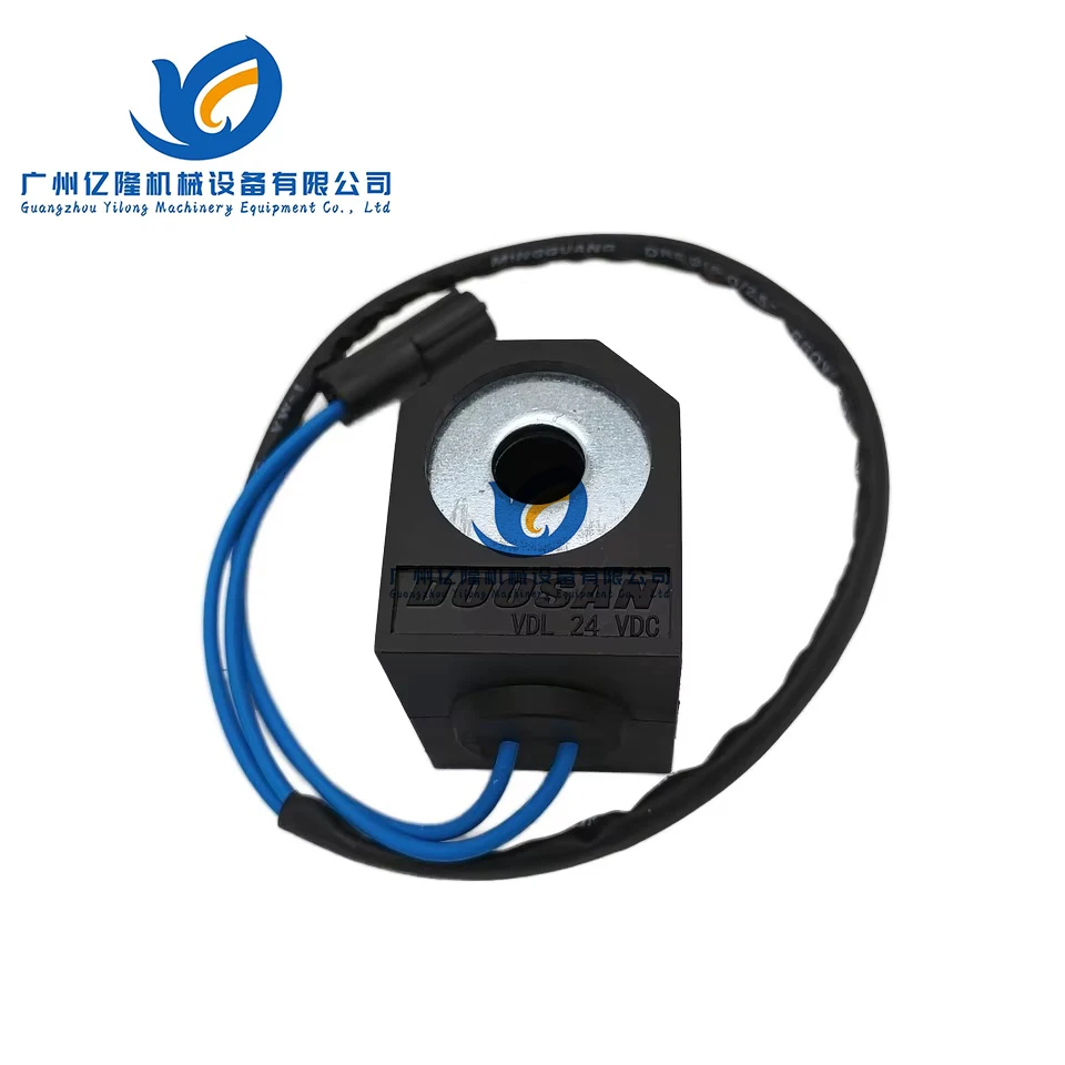 Doosan DH220-5 DL160 DL200-3 Excavator Electric Part Solenoid Valve Coil 519-00003 Accessory Construction Part DX 24V