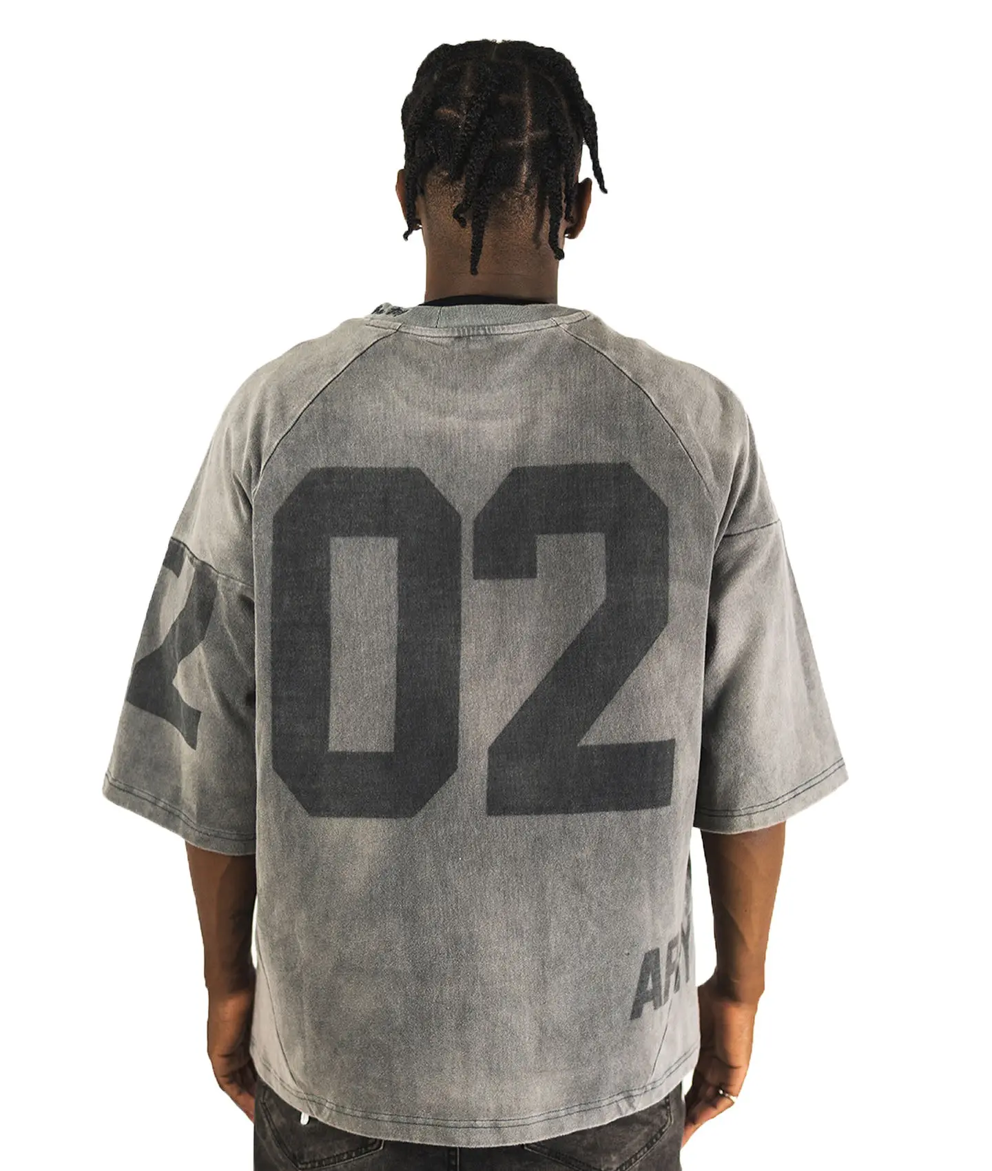Salati T Shirt Manufacturer High Quality Screen Print Sun Faded Oversized Embroidery Distressed Tee Acid Wash T-shirt Hommes Men gallery 8
