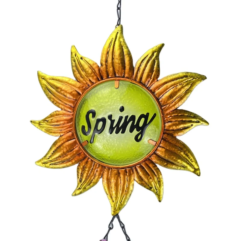 windchimes wind chimes metal spring garden welcome metal sign