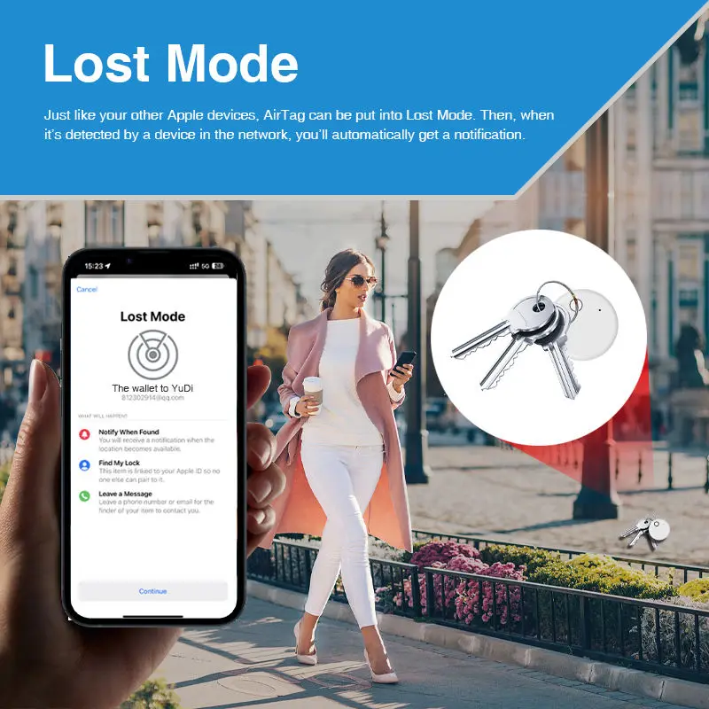 Mfi Ios Small Gps Locator Air Tag Airtag Smart Tag Gps Tracker With ...