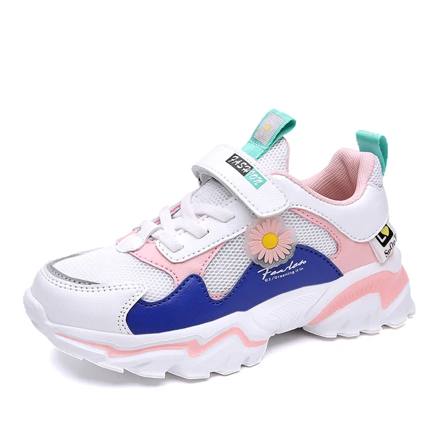 Girls Daisy Daily Shoes Sport Footwear Pink Summer Kids Sneaker Zapatilla Para Chica Color Rosado Uva Y Blanco - Image 4