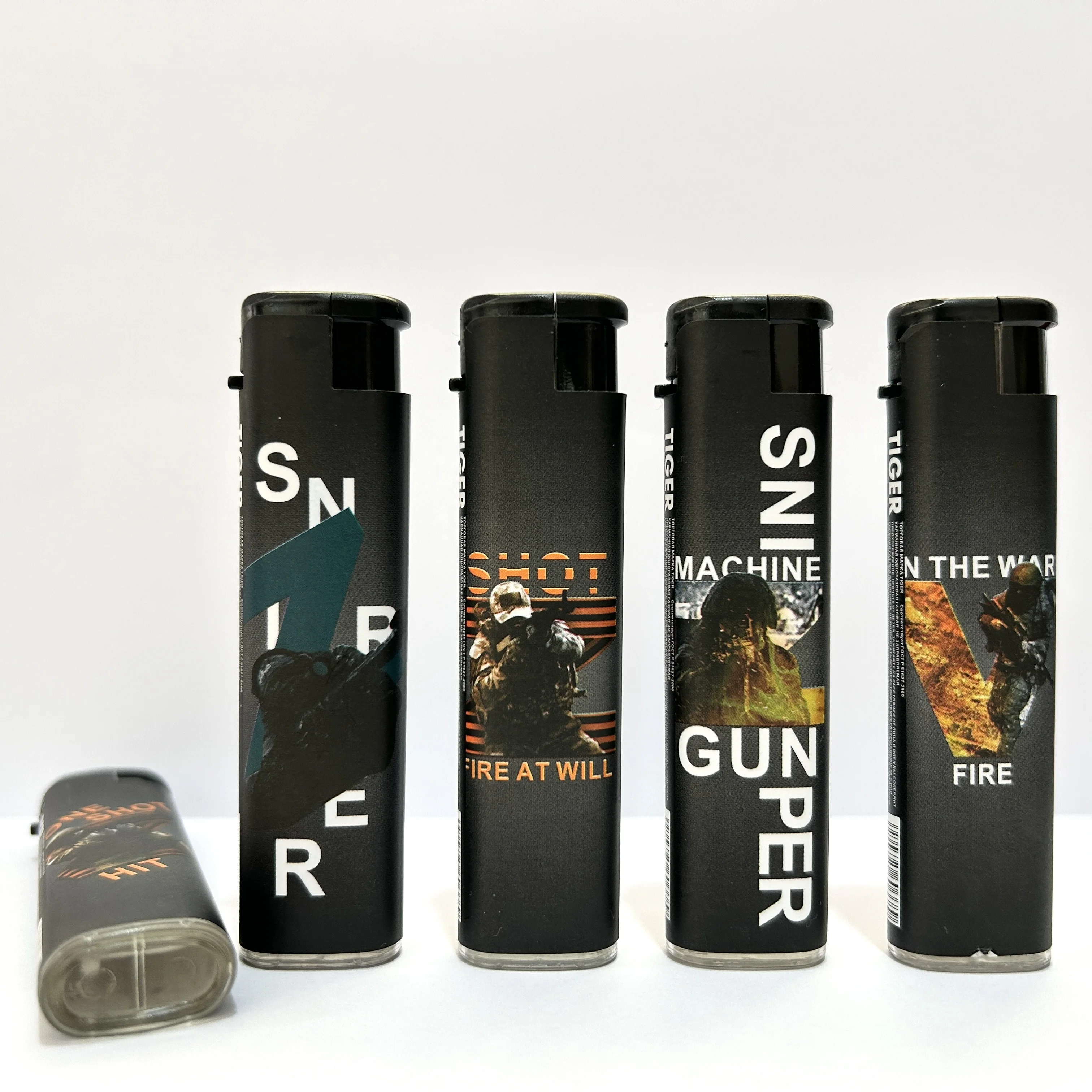 Wholesale Cheap Custom Slim Windproof Cigarette Lighter Disposable Smoking Plastic Lighters