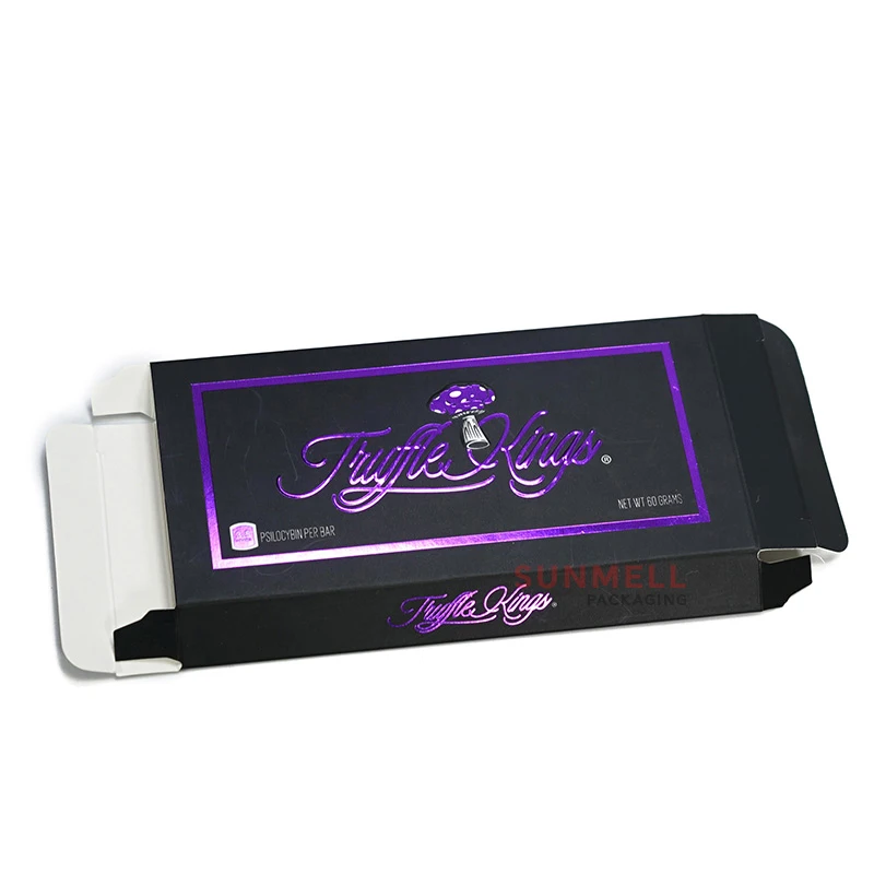 Custom Luxury Psychedelic Mushroom Chocolate Bar Box Candy Packaging Paper  Gift Boxes for Retail