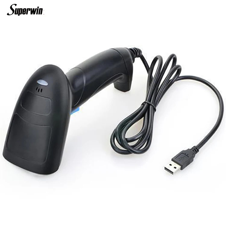 Portable Wireless BT Barcode Scanner Rechargeable 1D and 2D Scan Gun  Escaner for Inventory Management