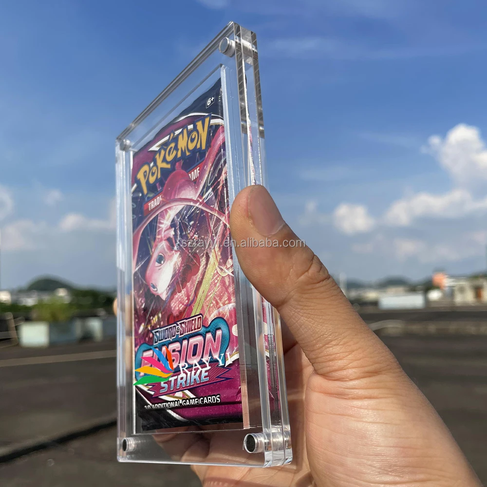 pokemon booster pack protector Protector/Display Case(UV Resistant Acrylic)(Fits Magic, Yu-Gi-Oh!, and a lot More) : Toys & Games This supports a cleaner and more organized display Pokemon Large Booster Box Protectors