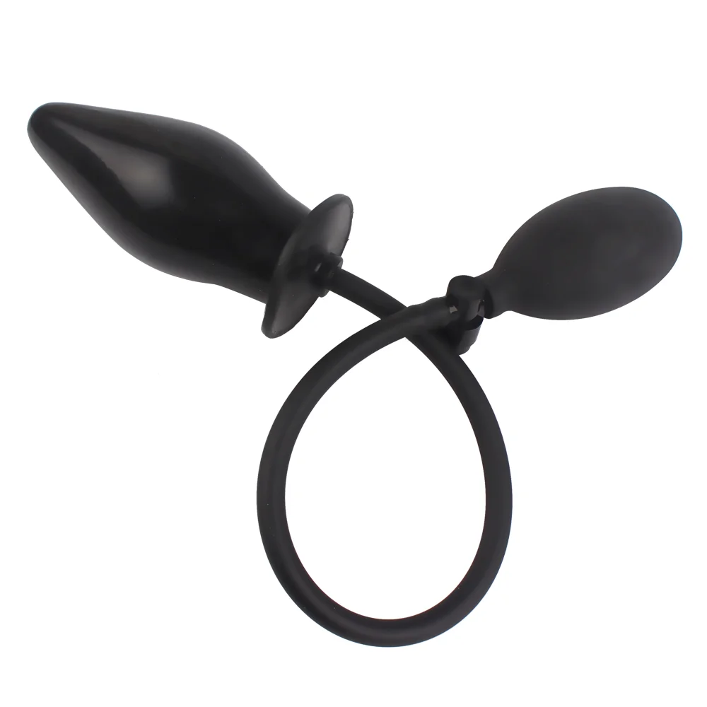 Inflatable Butt Plug Anal Stretcher Plug Silicone Flexible Dildo Sex Toy for Men Full Body