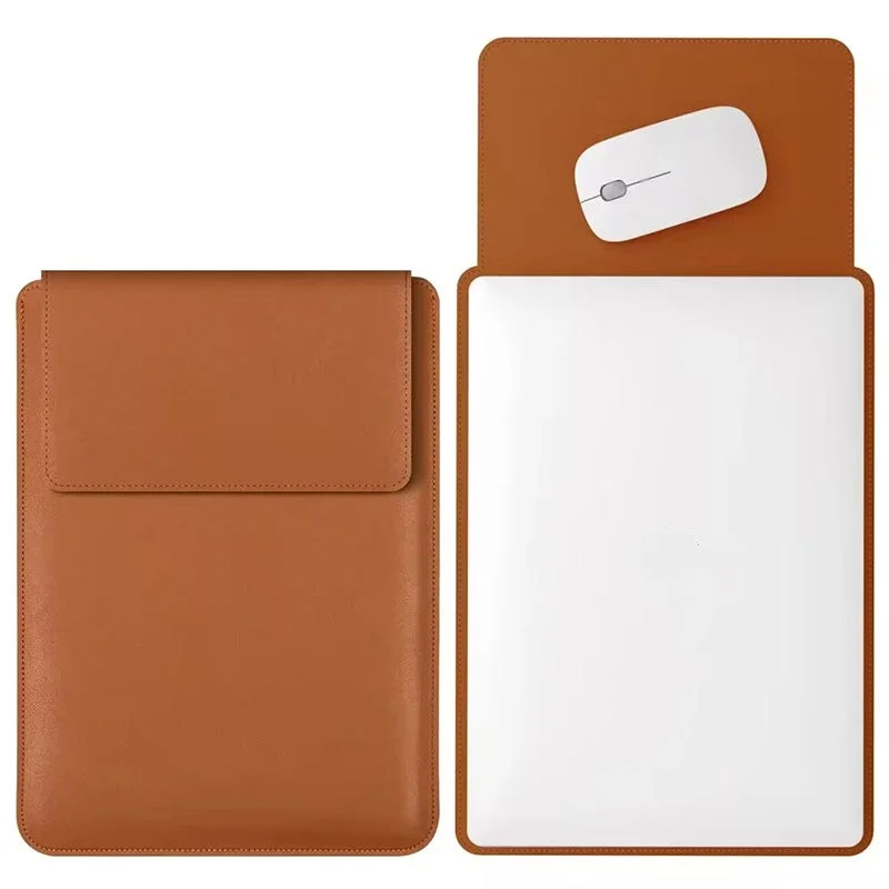 New Style Leather Laptop Sleeve Bag for Macbook Air Pro 13/14/15.6/16 Inch Computer Notebook Cover Stylish Laptop Case
