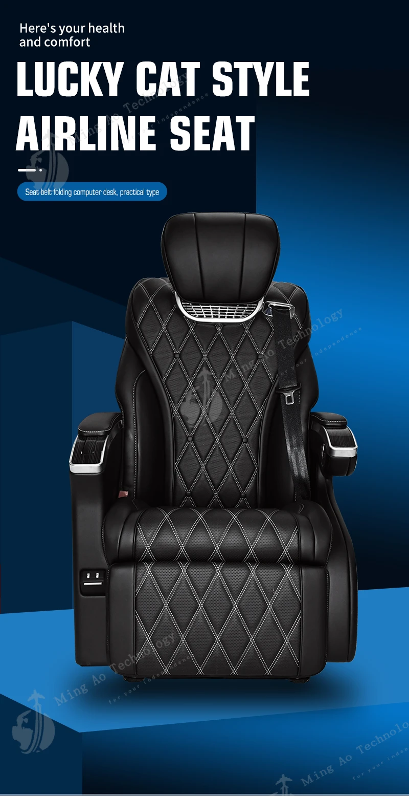 Custom Luxury Car Seats With Table Plates Alphard/vellfire/viano /w447/260 Leather Vip Aviation