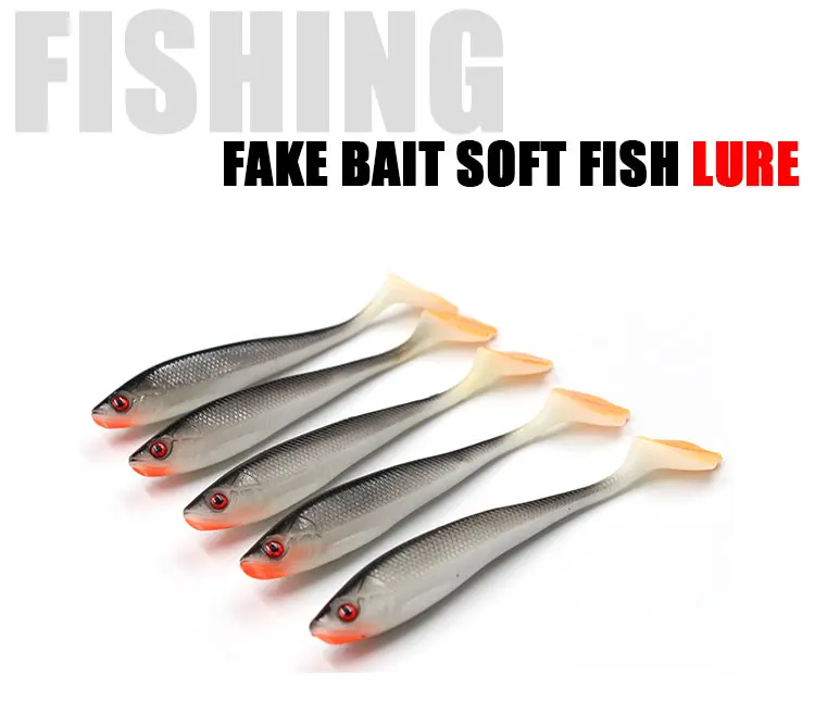 Selco 12cm Trout Soft Lure Large Soft Plastic Shad Pike Lures Bait Soft