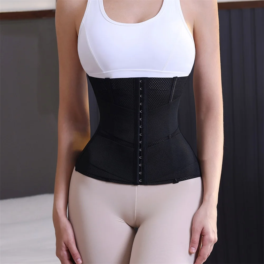 Waist Trainer Shaperwear Belt Double Trimmer Shaping Tummy Control Shaper Waist Cincher Trimmer Wrap Girdle Corset for Woman manufacture