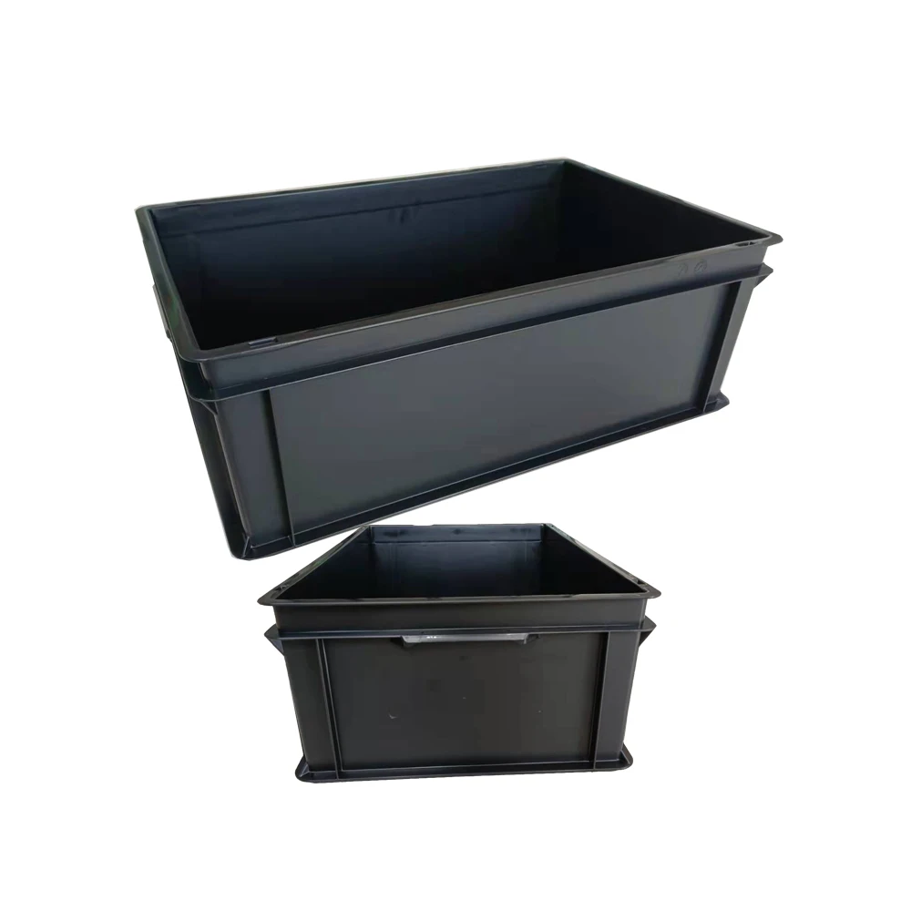 CONCO durable thick esd antistatic pp plastic boxes 600 x 400 x 220 mm with lid and lock device .