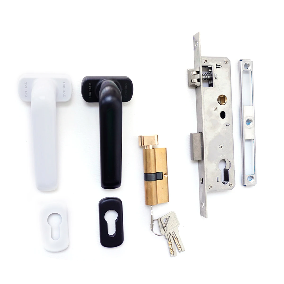 European Mortise Lock Body Pvc Upvc Door Handle Lock For Aluminium