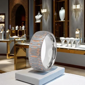 Fashion Eternity Jewellery Custiom Rings for Men Custom Titanium Rings Superconductor Copper Titanium Rings Men Wedding Band