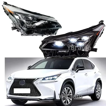 YBJ Car Accessories Upgrade 4 Eye Lens Full LED headlamp Assembly for Lexus NX NX200 NX300 2014-2021 plug and play headlight