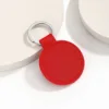 Round keychain-bright red