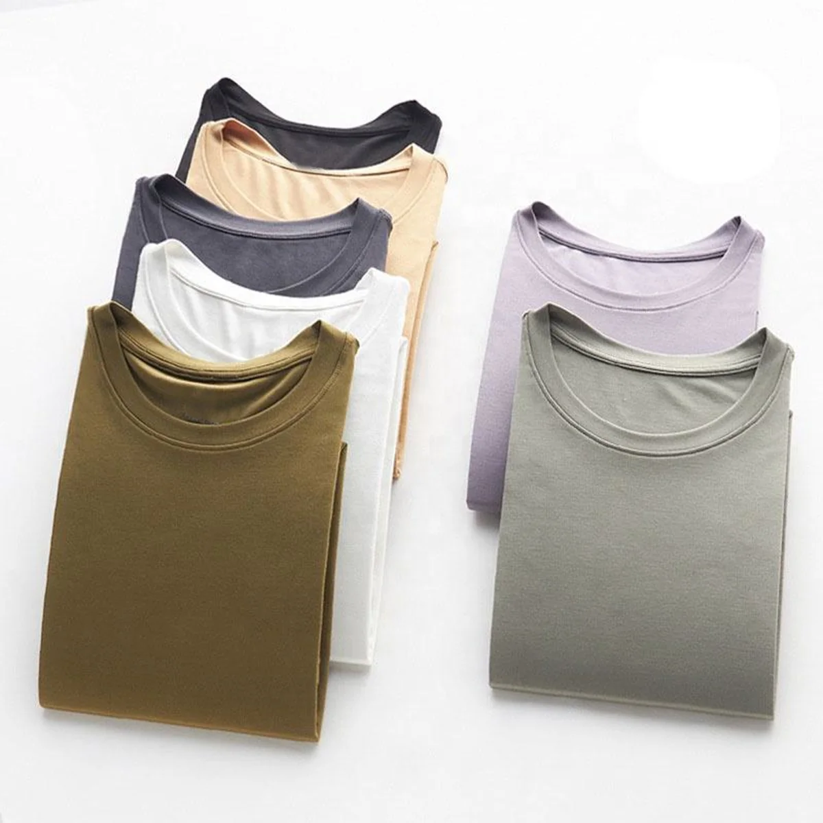 JL729B High Quality Summer Cool Modal T-Shirts Embroidery Men Loose Comfortable T-Shirt Modal Spandex Men