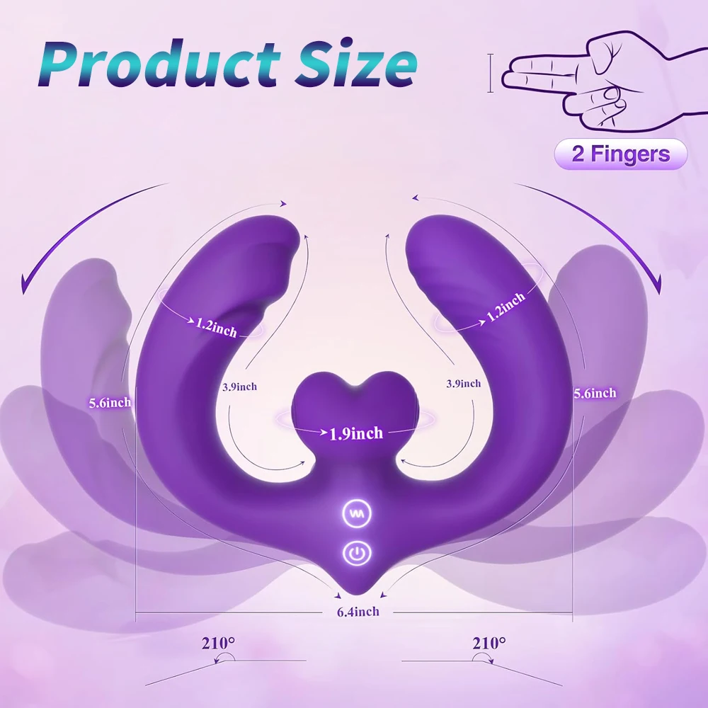 Sex Toy Box 7 Vibrating Modes Remote Control Vibrator Strapless Long Dildo Lesbian Sex Toys for Women Double Ended DildoVibrator