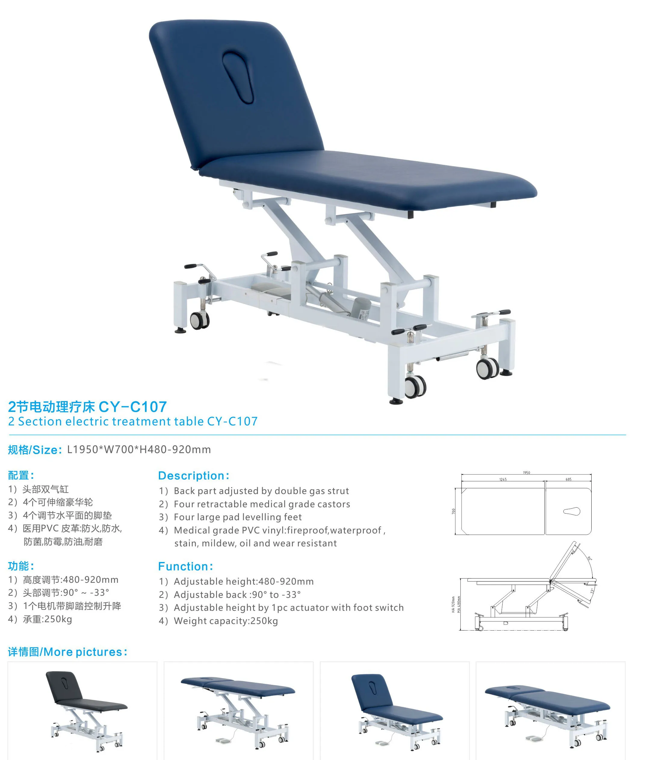 Free Sample Ayurveda Thai Electric Milking Wooden Massage Table For