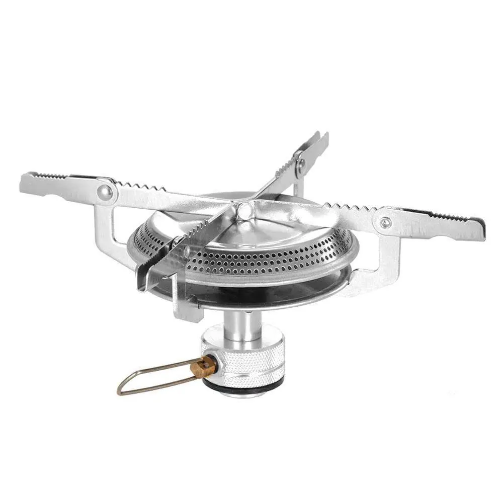Portable Gas Stove Stainless Steel Outdoor Stove Burner Backpacking