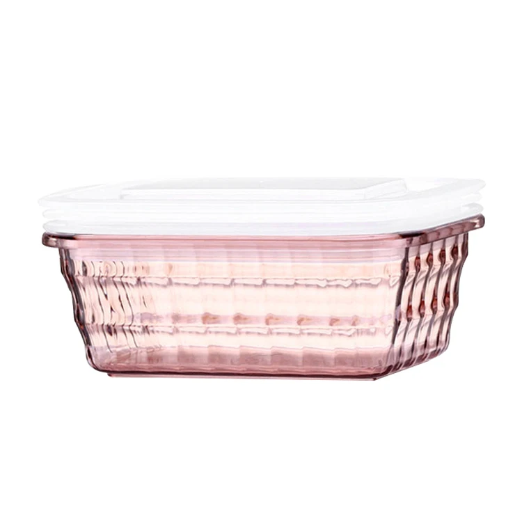 Portable Frozen Food Storage Container Plastic Lunch Boxes with Lid