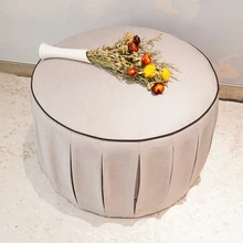 HStex Living Room Furniture Ottoman Modern Storage Stool Pouf Modern