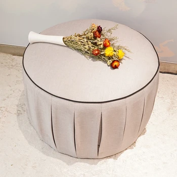 HStex Living Room Furniture Ottoman Modern Storage Stool Pouf Modern