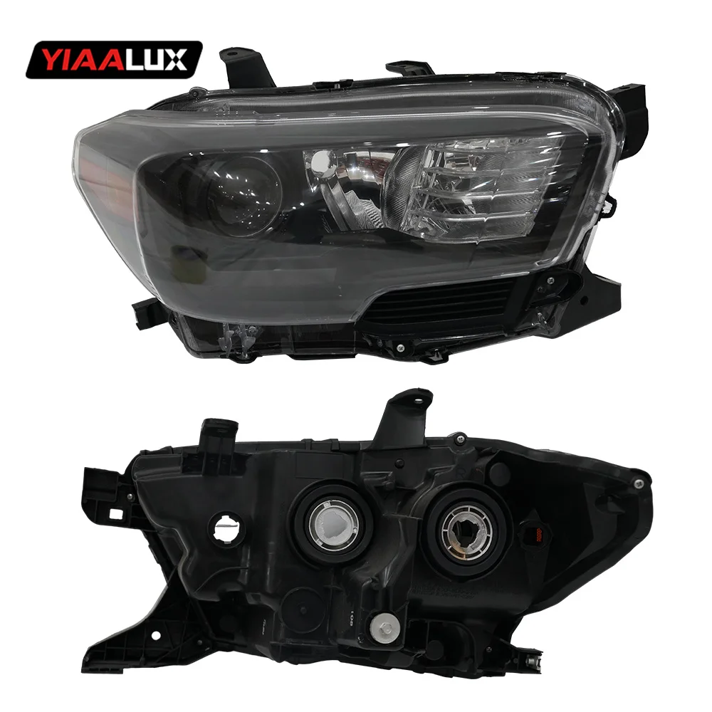 headlights for Toyota TACOMA 2016-2019 USA version smoked headlamp factory OEM LED DRL aftermarket replacement