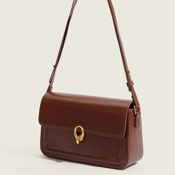 women 2024 new PU leather handbags female underarm shoulder bag