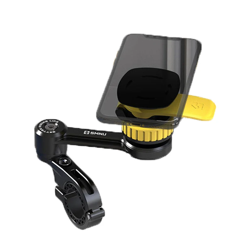 SMNU High-quality Shock Absorption for One-handed Operation Aluminium Universal Motorcycle Bike Phone Holder