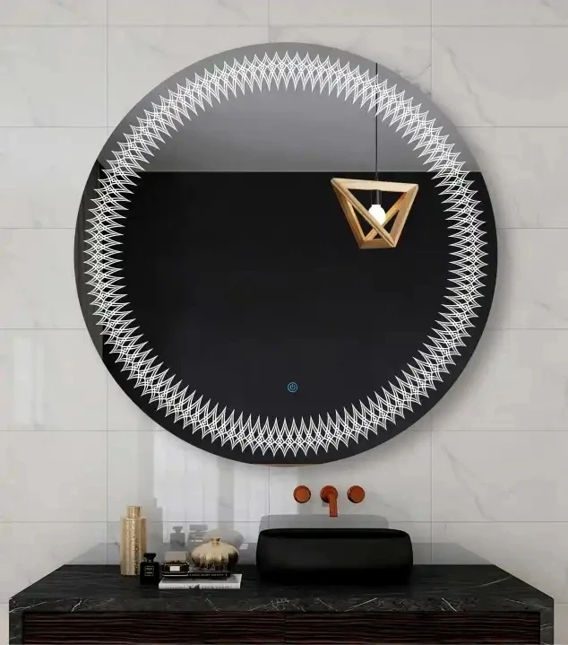 Modern 32'' Art Deco Wall-mounted Bathroom Mirror Frameless Backlit Led ...
