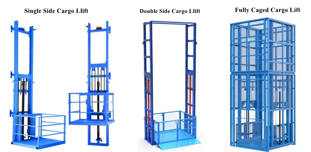 Commercial Electric Hydraulic Wall-Mounted Industrial Cargo Lift Guide ...