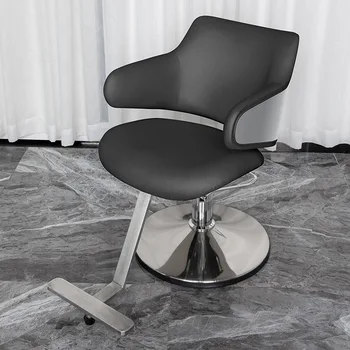 Modern Luxury Barber Chairs Professional Hairdresser Perm Hair Dyeing Barber Chairs Swivel Comfort Salon Furniture